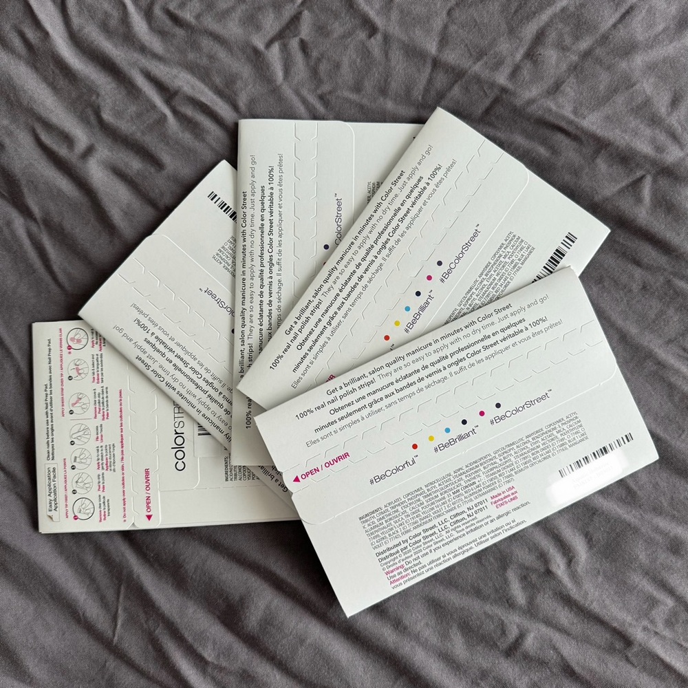 Color Street Mystery Bundle (5 NWT Sets) | Glitter Holiday Retired Solid Mixture - Picture 1 of 8